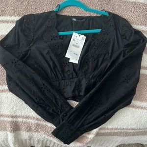 Never worn, Zara cropped top